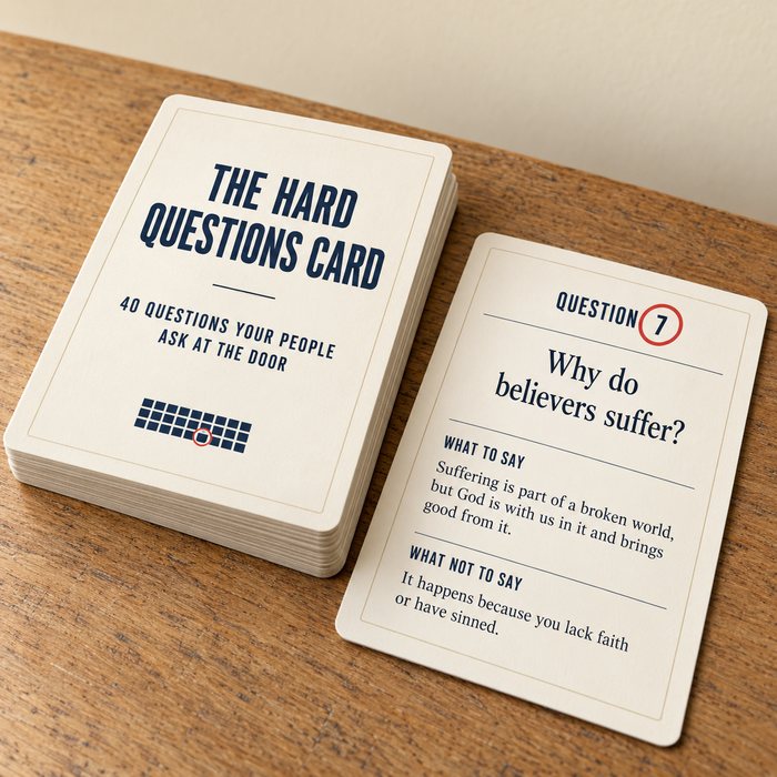 The Hard Questions Card deck
