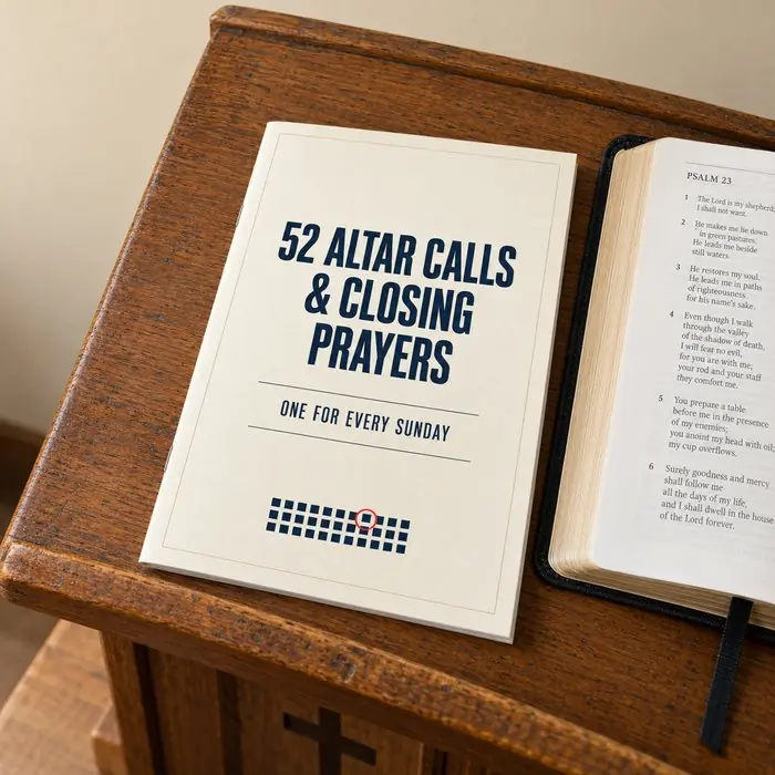 52 Altar Calls and Closing Prayers booklet