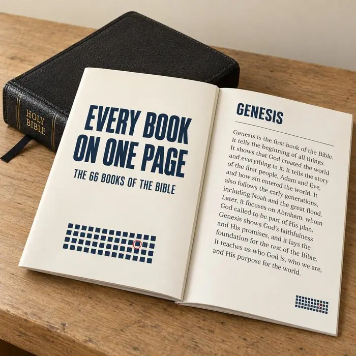 Every Book on One Page: the 66 books of the Bible