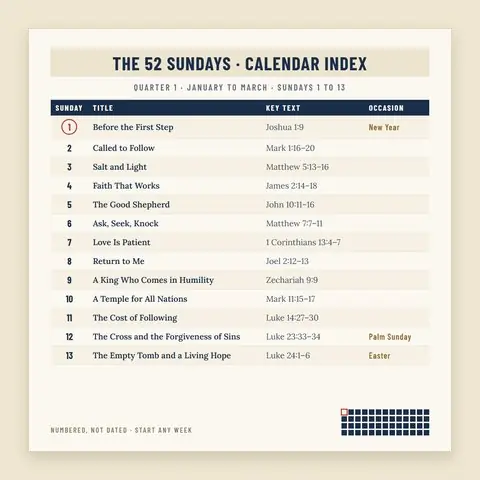 The 52-Sunday calendar index