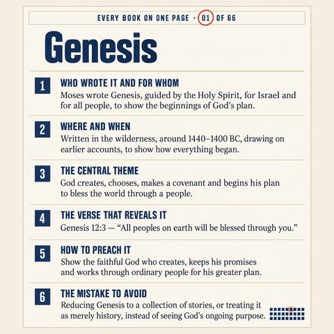 Every Book on One Page: Genesis