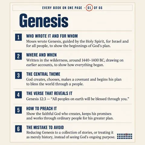 Every Book on One Page: Genesis